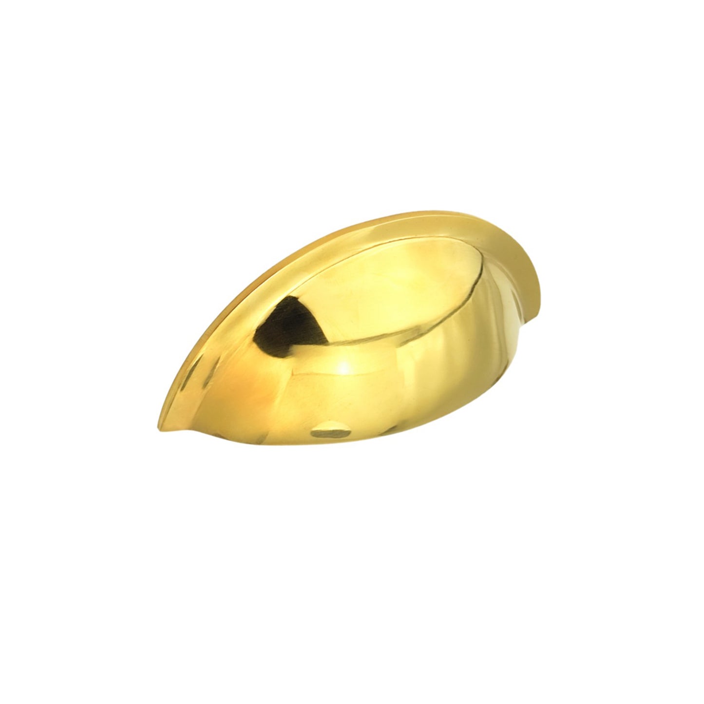 Slim Cup Handle Small Polished Brass Unlacquered
