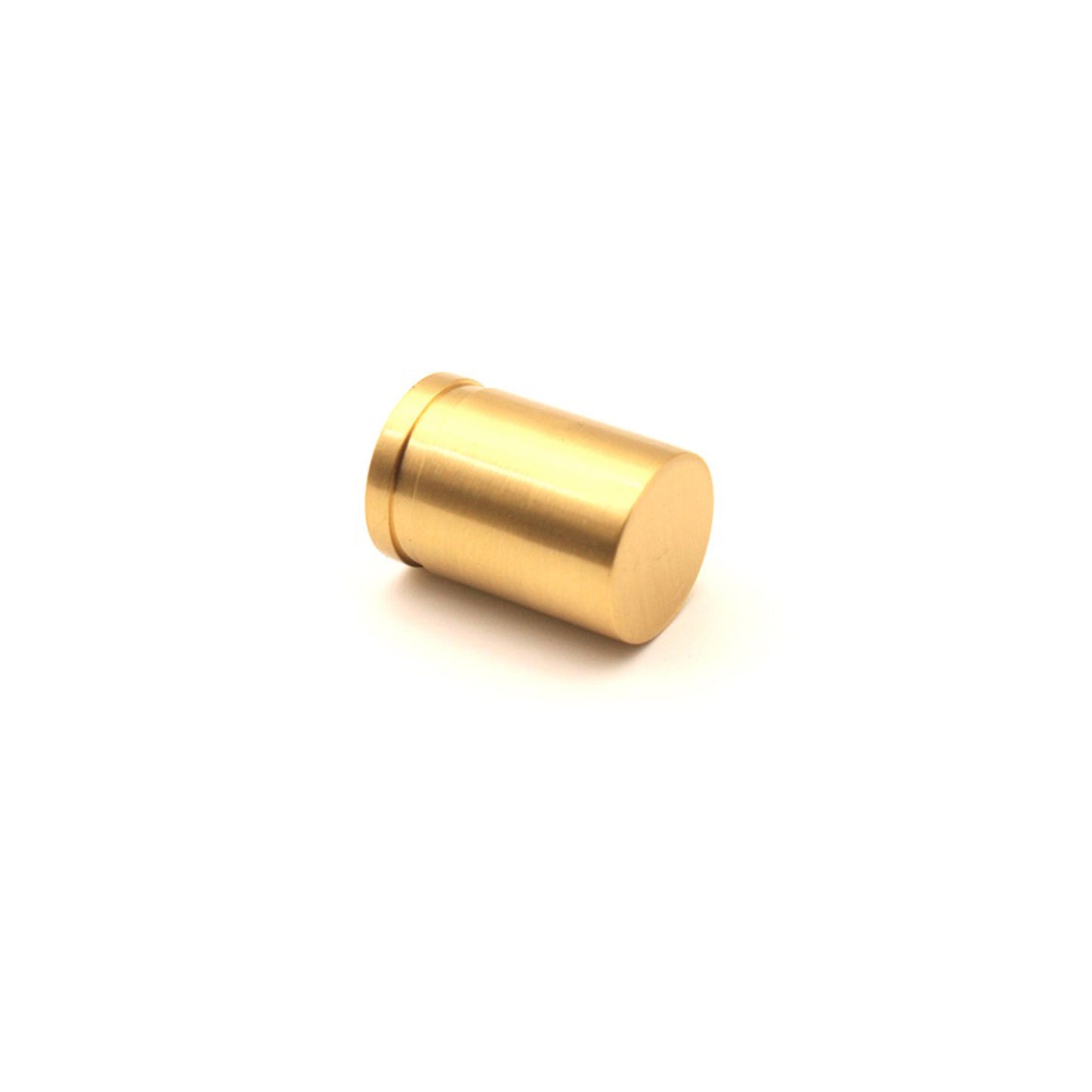 Cylinder Cupboard Pull Satin Brass