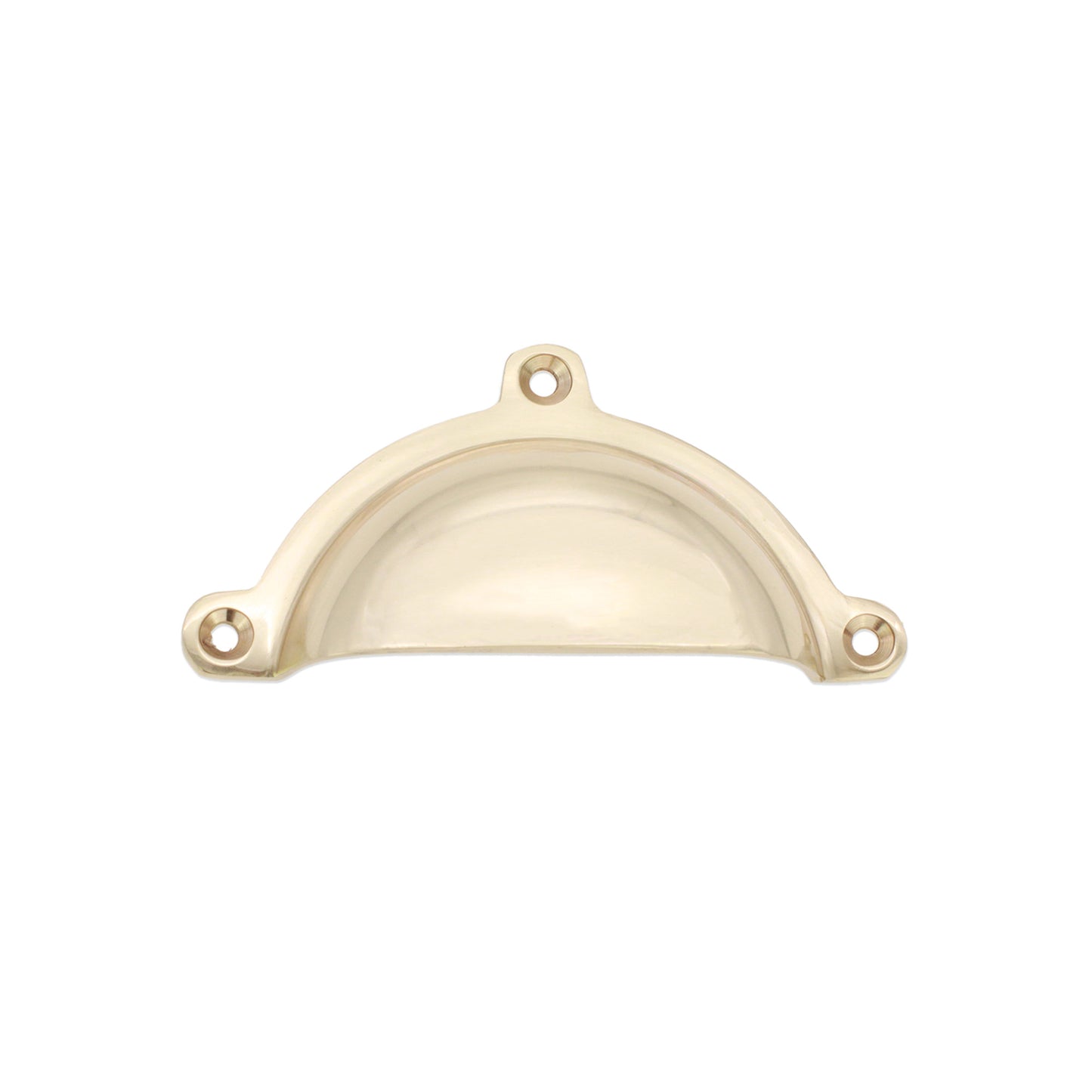 Cottage Cup Pull Polished Brass