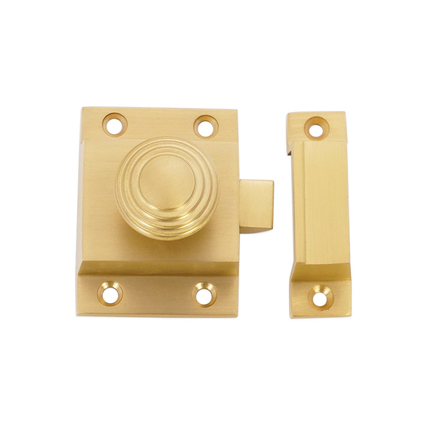 Beehive Cupboard Catch Satin Brass