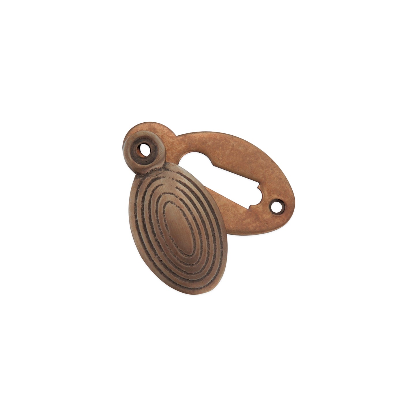 Oval Beehive Escutcheon Matt Antique