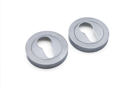 Euro Profile Escutcheon Satin Chrome