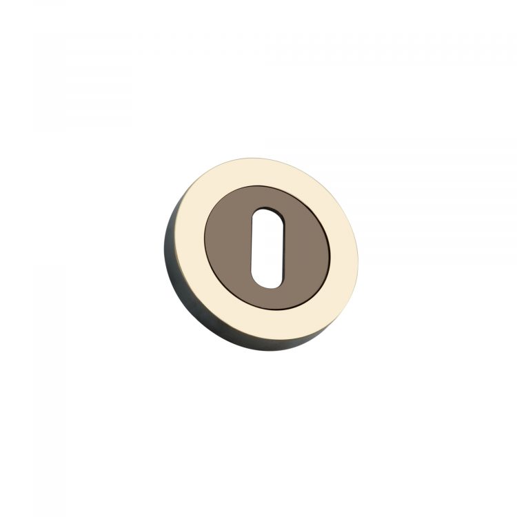 Oval Standard Escutcheon Aged Brass