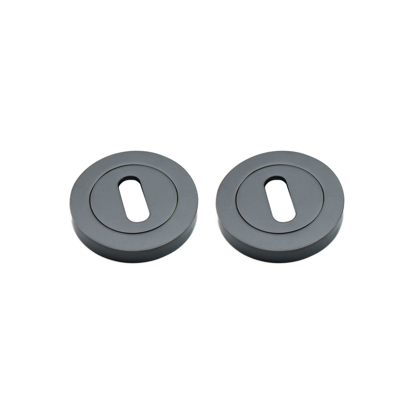 Oval Standard Escutcheon Gunmetal Grey