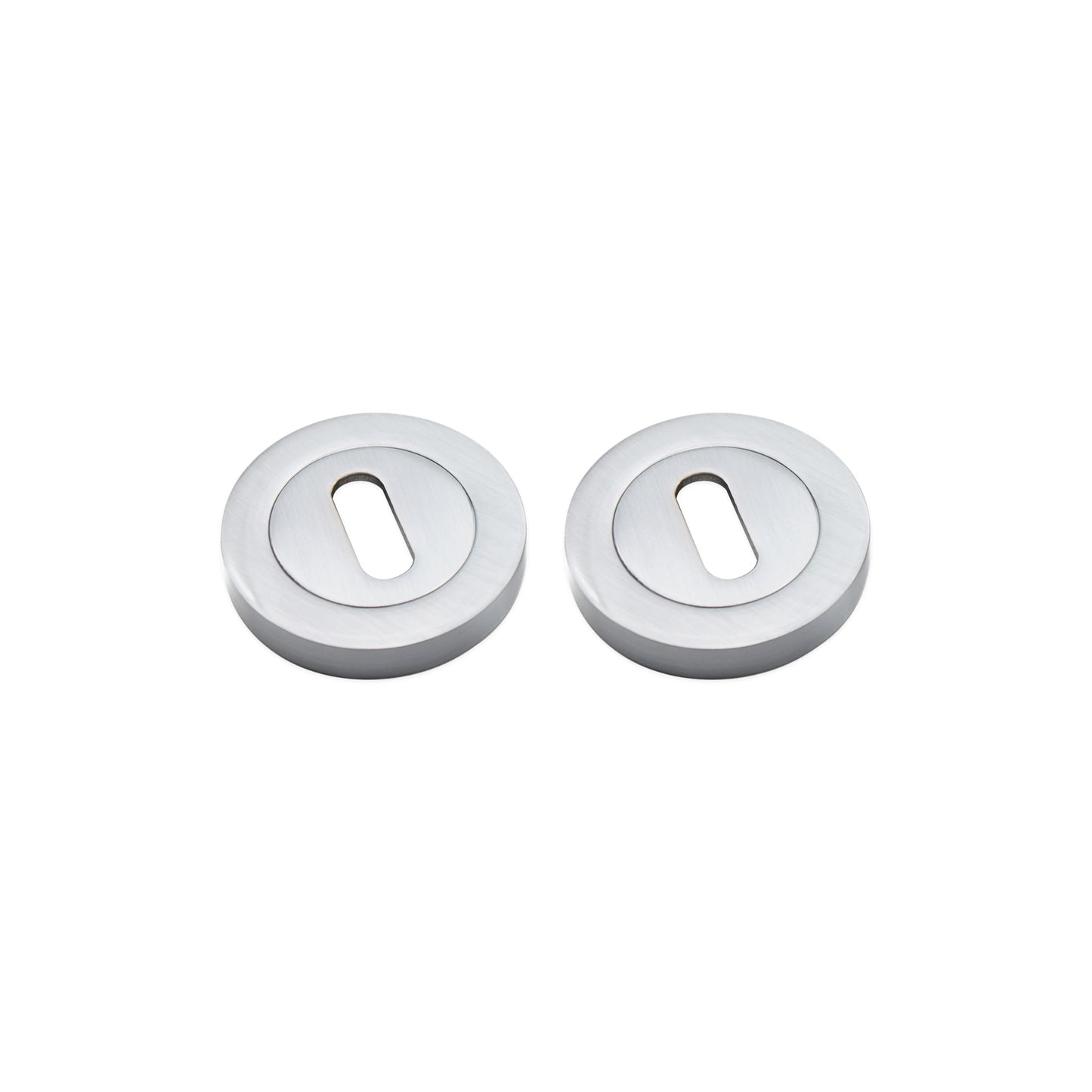 Oval Standard Escutcheon Satin Chrome
