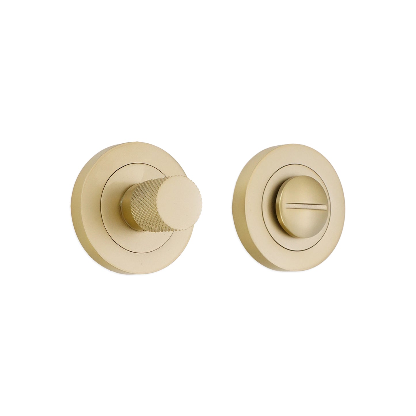 Connaught Knurled Turn & Release Satin Brass