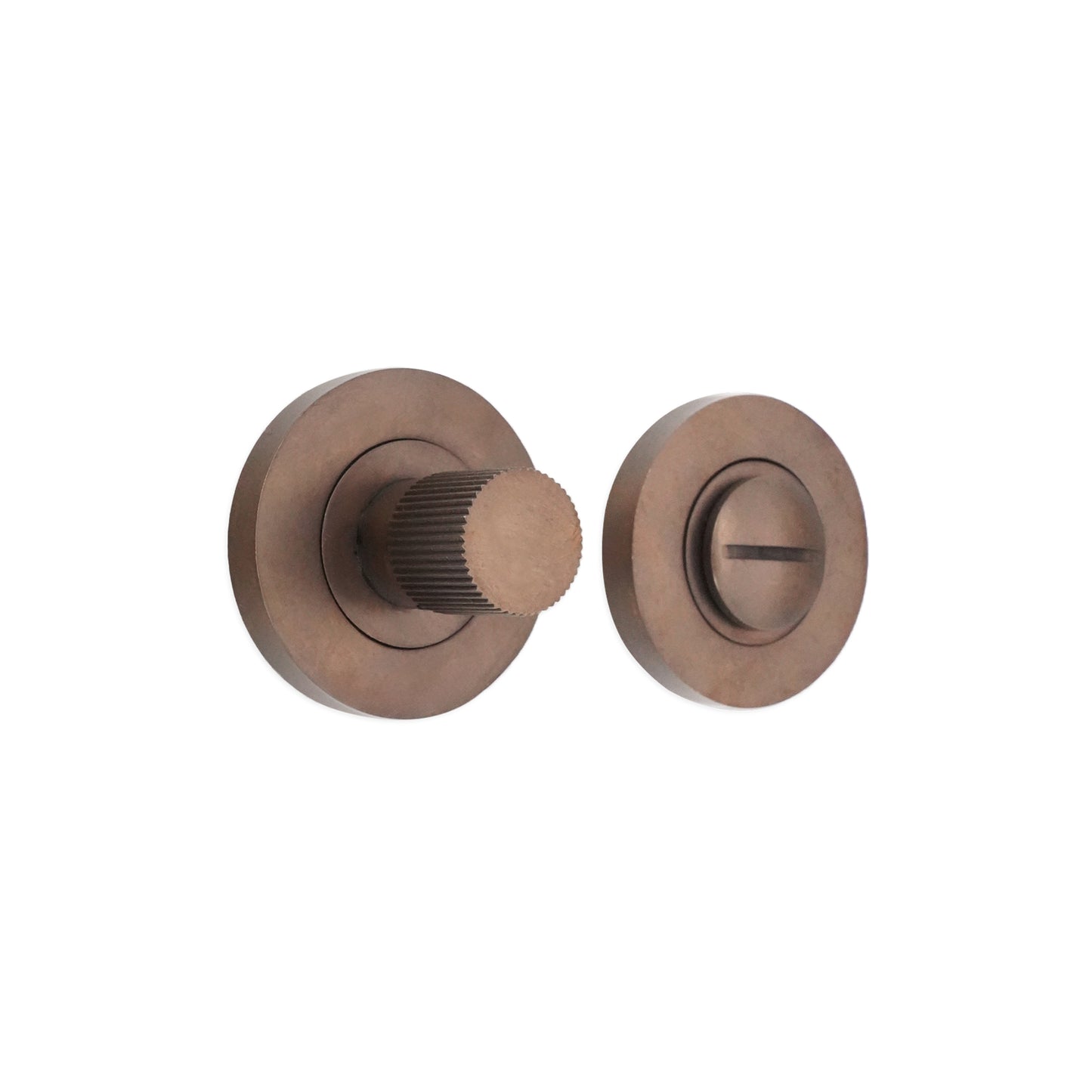 Linear Knurlmond Thumb Turn & Release Matt Antique