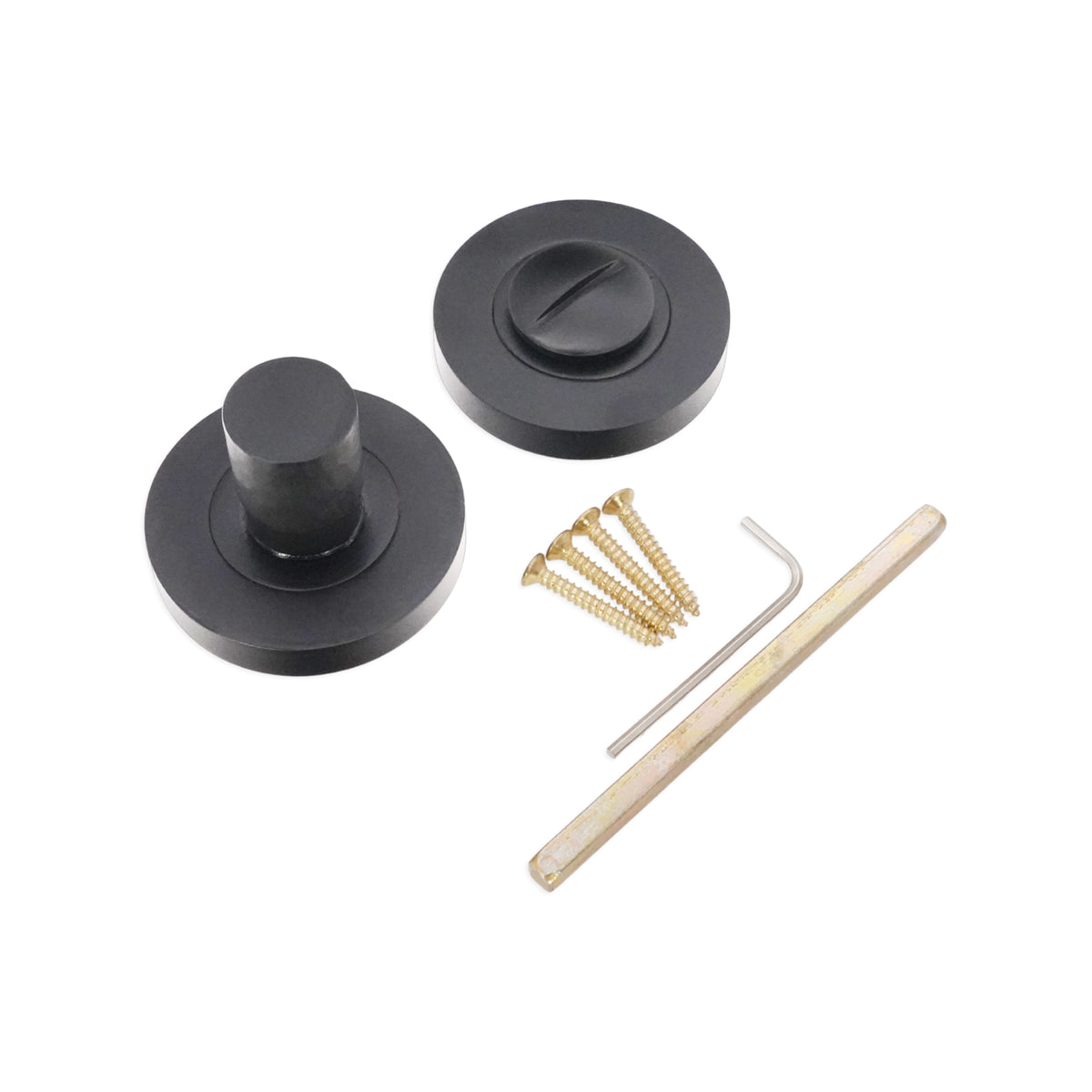 Hammered Knurlmond Thumb Turn & Release Matt Black