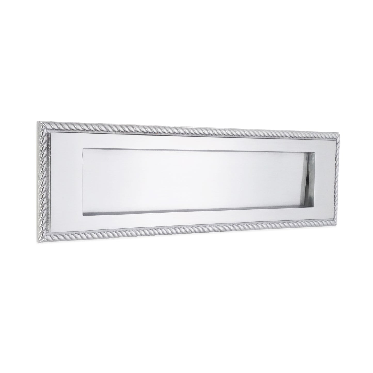 Georgian Letter Plate 250mm Satin Chrome