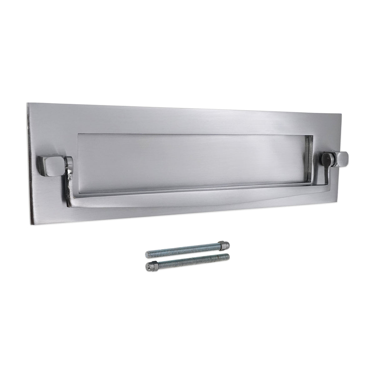 Regency Knocker Postal Plate 250mm Satin Chrome