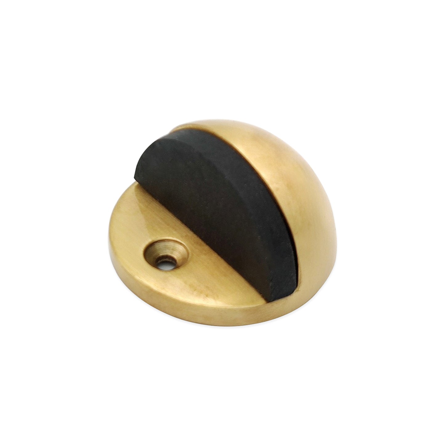Half Moon Door Stopper Satin Brass
