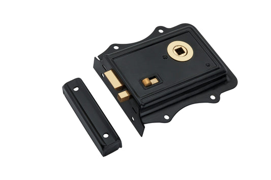 Iron Rim Lock Olde - Black/Brass