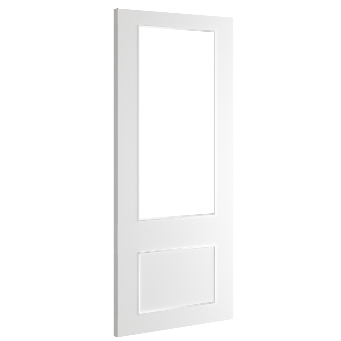 Sandringham White Primed Bevelled Glaze Internal Door