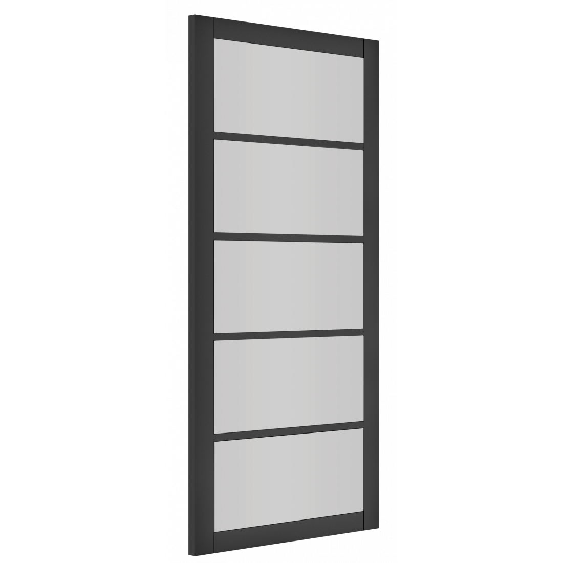 Shoreditch Black Prefinished Glazed Internal Door