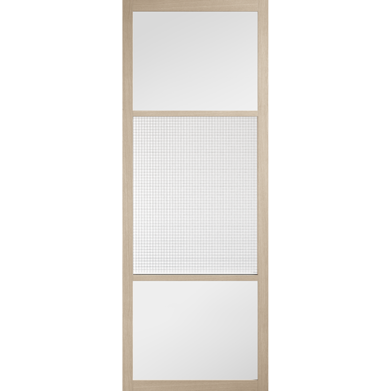 Sutton Reeded Glazed Pre-finished Blonde Oak