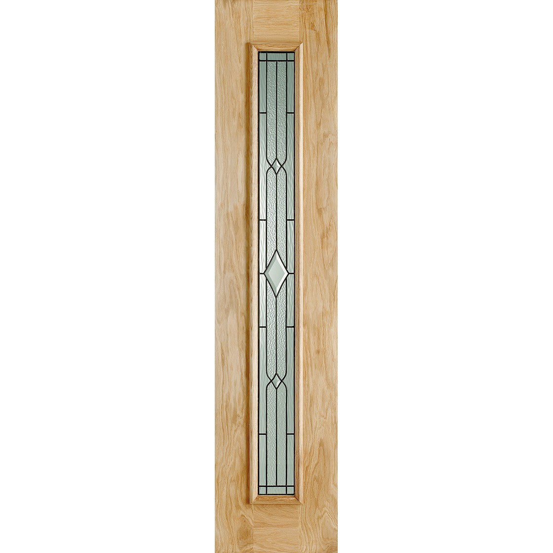 Universal Sidelight Leaded Unfinished Oak External Door