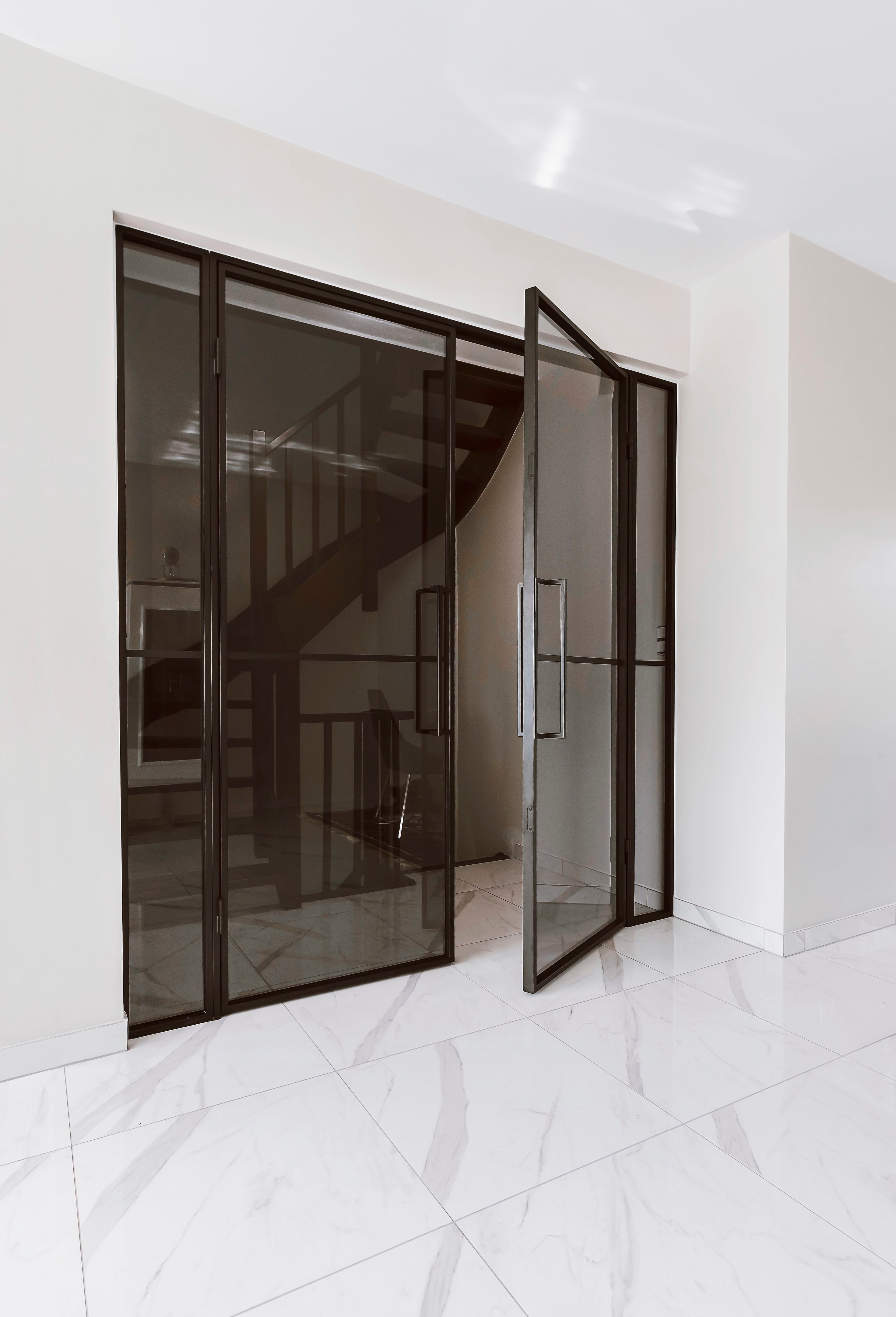 OTIF Steel Double door tinted glazed
