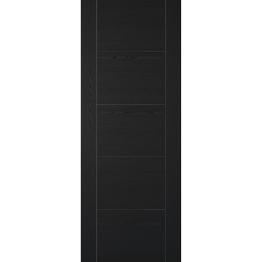 Vancouver Laminate Pre-finished Black Ash Laminate Fire Door