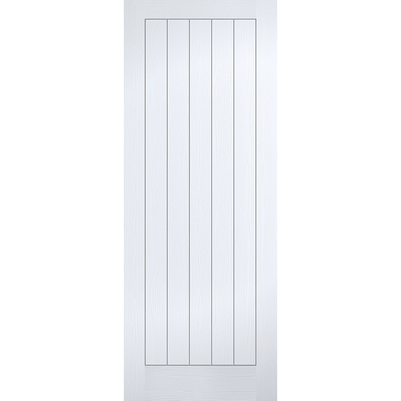 Vertical 5P Primed White Fire Door