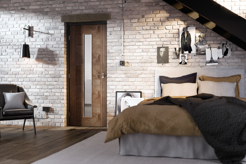 Walnut Door bedroom