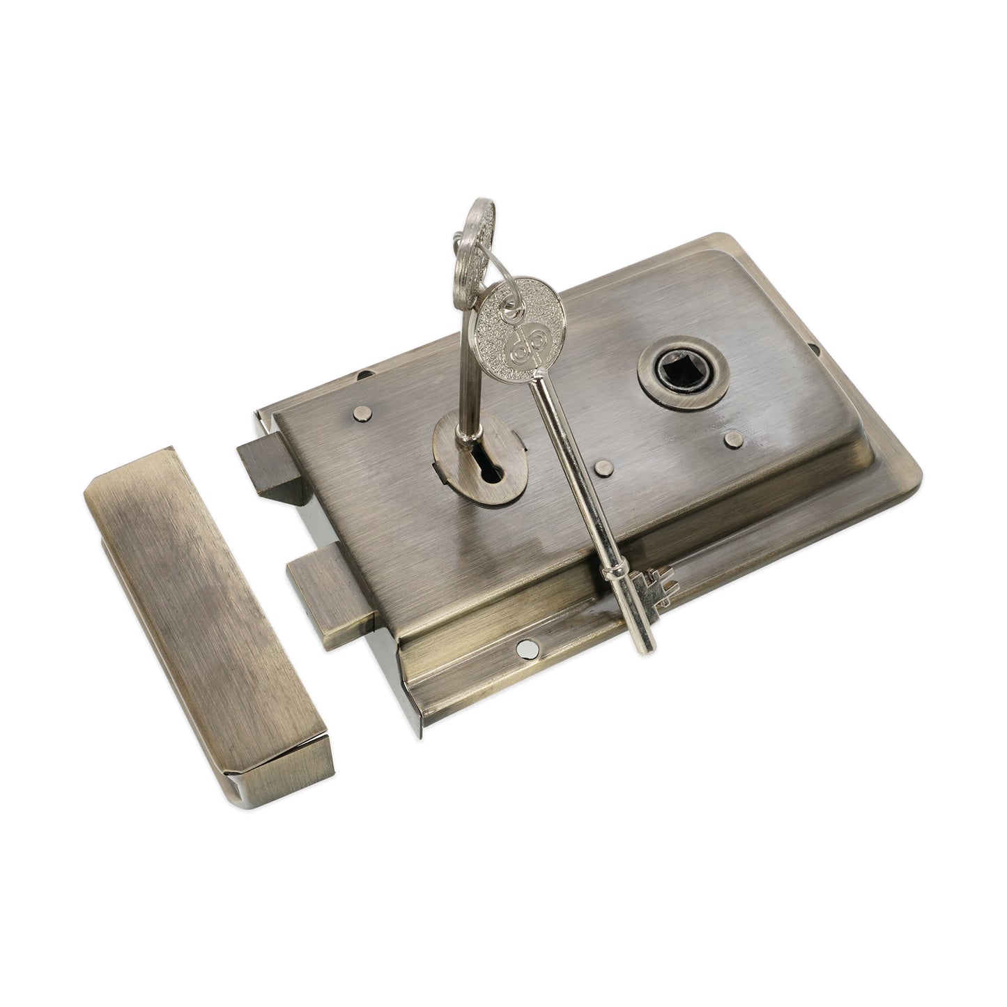 Iron Rim Lock - Fluted Antique