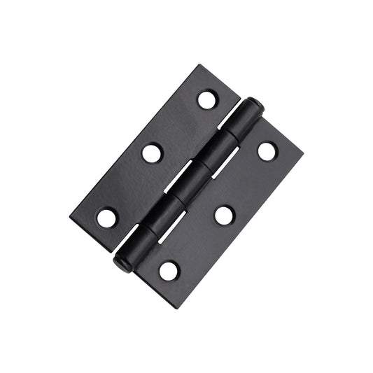 NON CE Mild Steel Butt Hinges - Matt Black