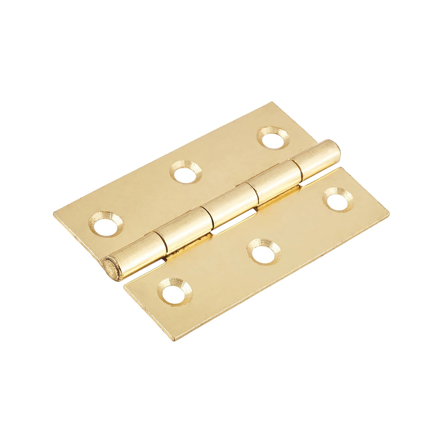 NON CE Mild Steel Butt Hinges - Electro Brass