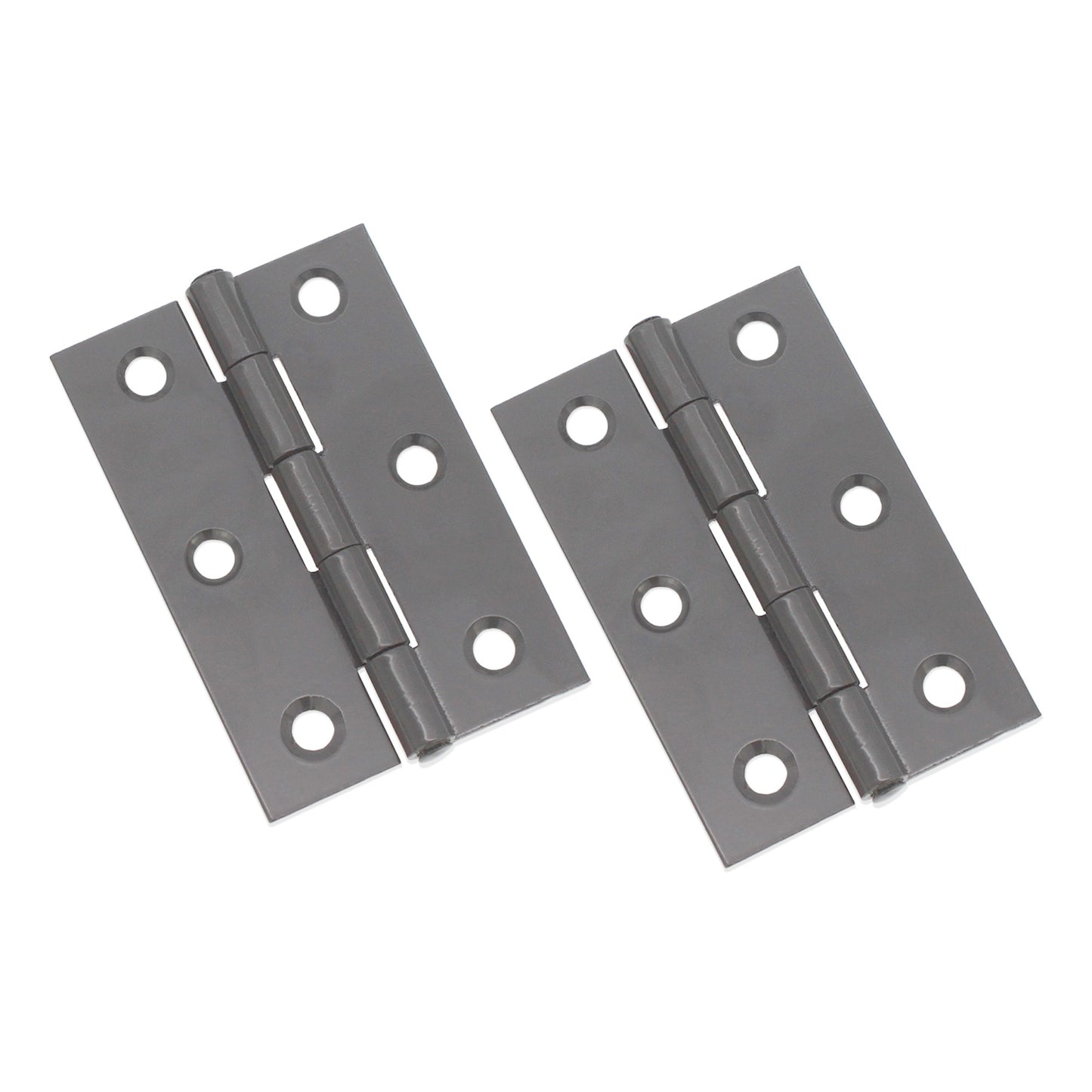 NON CE Mild Steel Butt Hinges - Gunmetal Grey