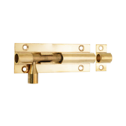 Brass Barrel Bolt 75mm Polished Brass