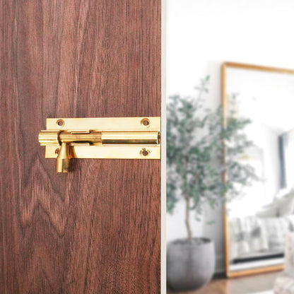 Brass Barrel Bolt 75mm Polished Brass