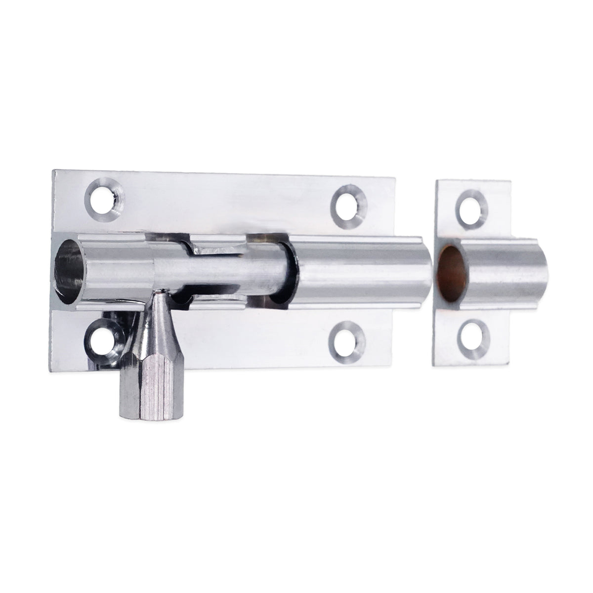 Brass Barrel Bolt 50mm Polished Chrome