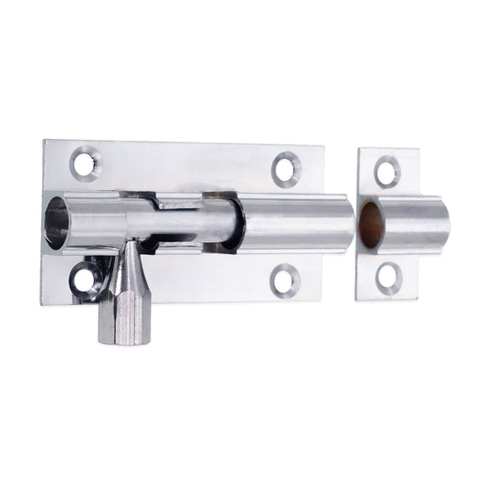 Brass Barrel Bolt 50mm Polished Chrome