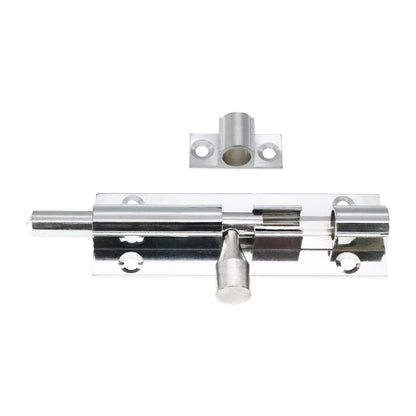 Brass Barrel Bolt 75mm Polished Chrome
