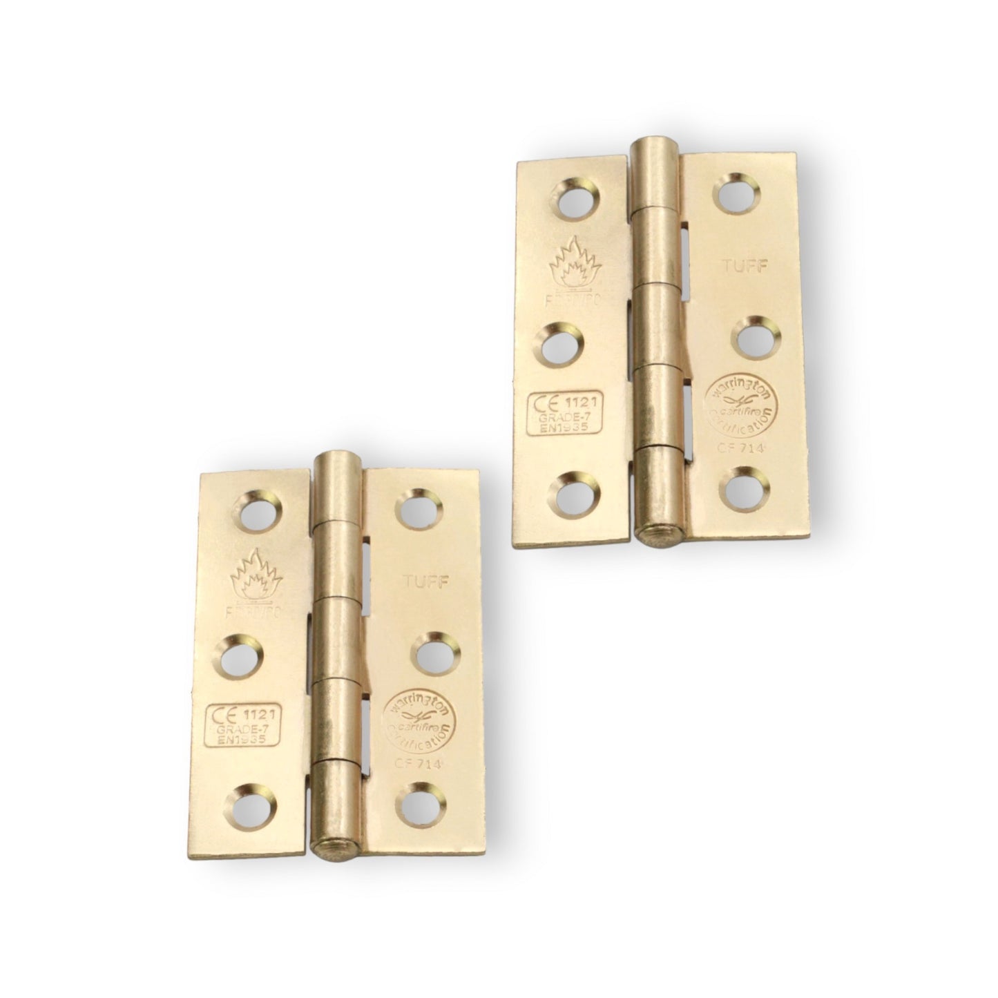 CE7 Mild Steel BB Butt Hinge - Electro Brass