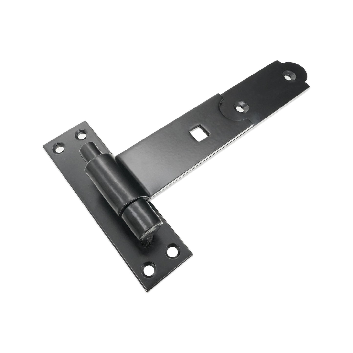 Hook and Band Hinge - Straight 8" - 200mm Black