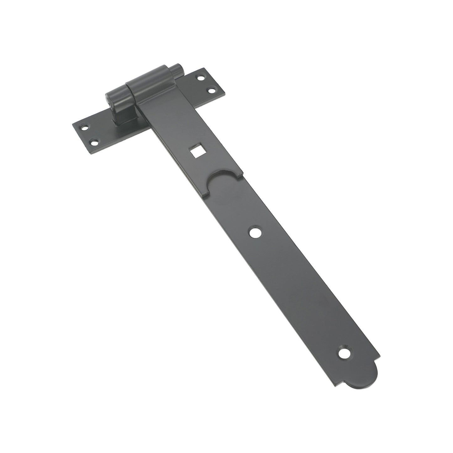 Hook and Band Hinge - Straight 12" - 300mm Black