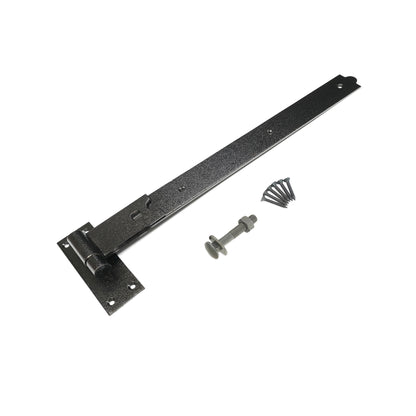Hook and Band Hinge - Straight 24" - 600mm Black