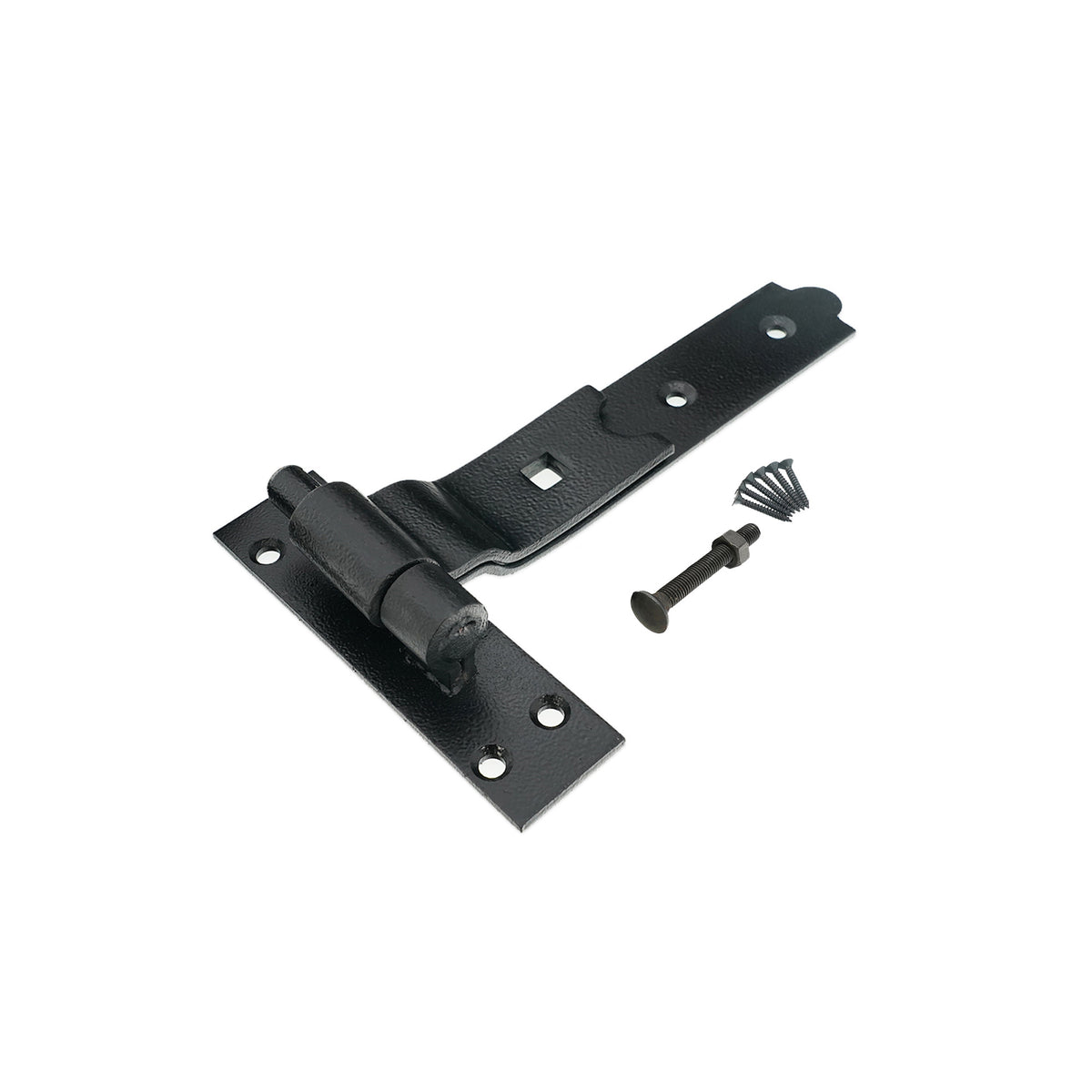 Hook and Band Hinge - Cranked 8" - 200mm Black