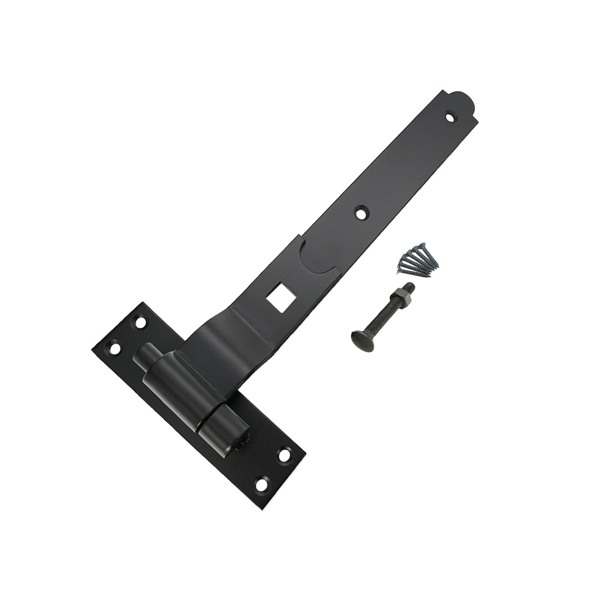 Hook and Band Hinge - Cranked 12" - 300mm Black