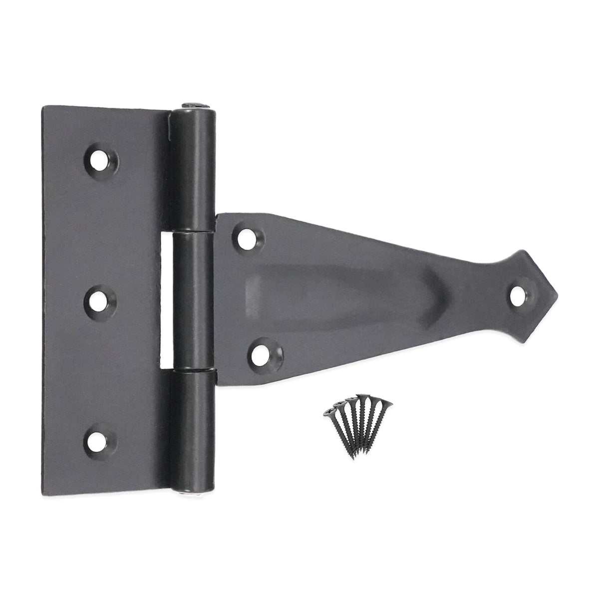 Decorative 4" Hinge Black