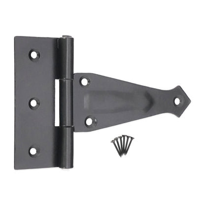 Decorative 4" Hinge Black