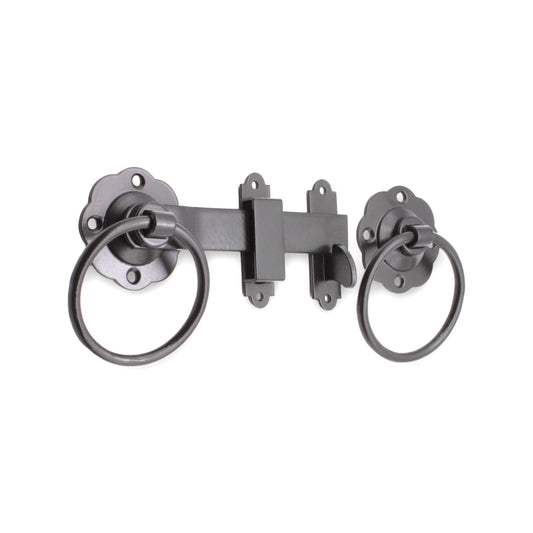 Ring Gate Latch - Plain Black