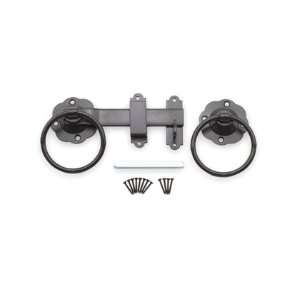 Ring Gate Latch - Plain Black