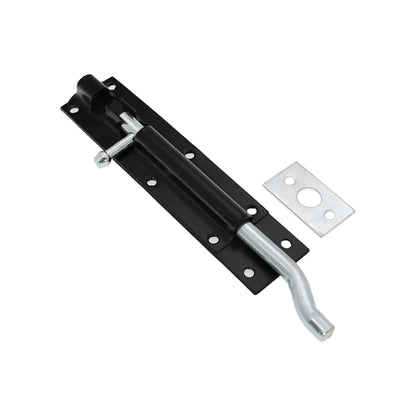 Iron Barrel Bolt - Necked 6" Black