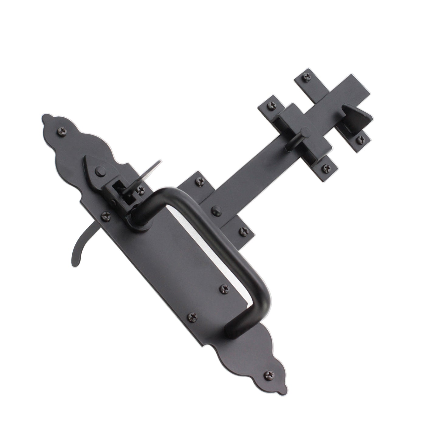 Iron Suffolk Latch - Gothic Black