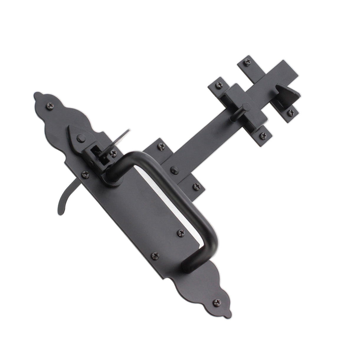 Iron Suffolk Latch - Gothic Black