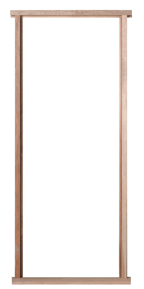 Wooden frame on a white background