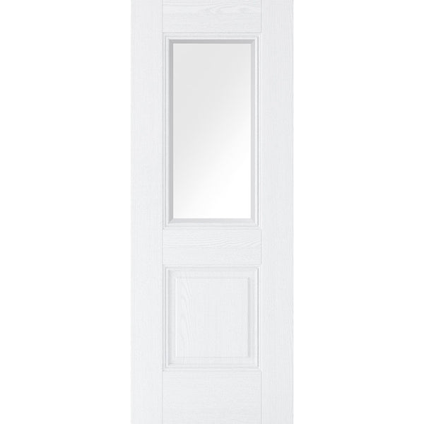 Arnhem 1L/1P Glazed Grained White Primed – Interior Doors
