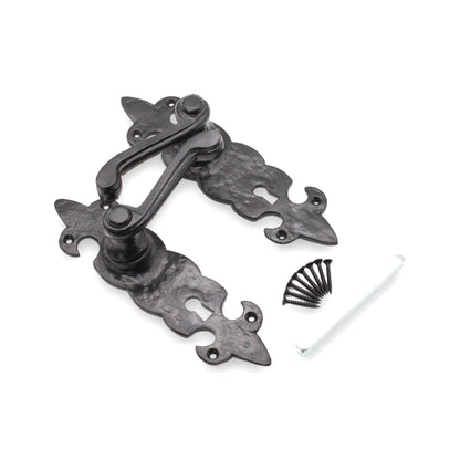 Fleur De Lys Lever Handle Matt Black