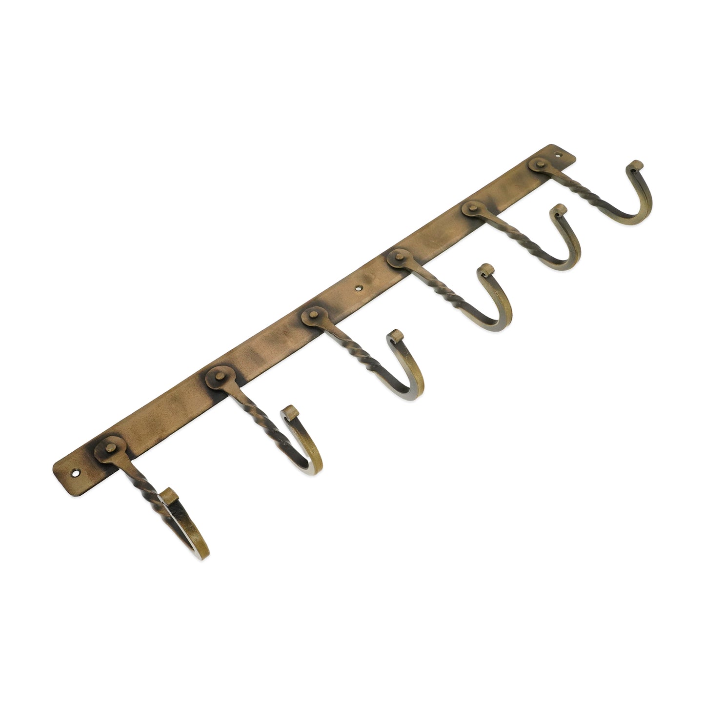Iron Coat Hook Twisted 6 leg - Antique